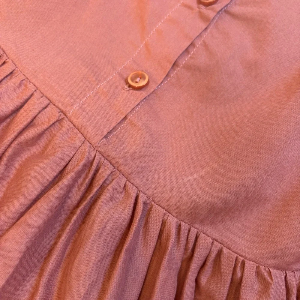 Noralee Genevieve Dress in Poppy Pink Lace Size 2 | Tiered Cotton Kids Girly